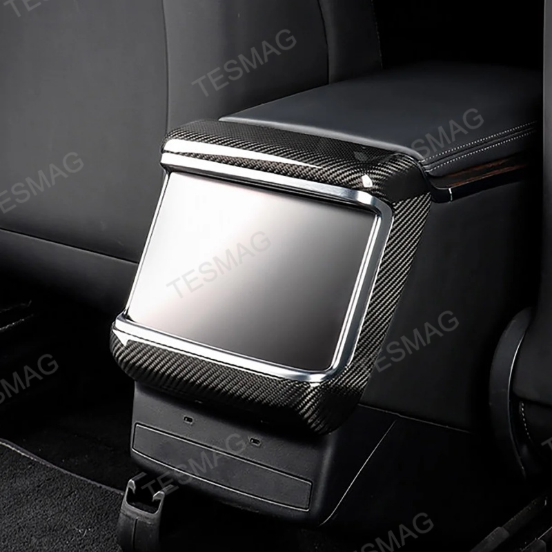 Carbon Fiber Rear Display Trim Cover for Tesla Model S /X