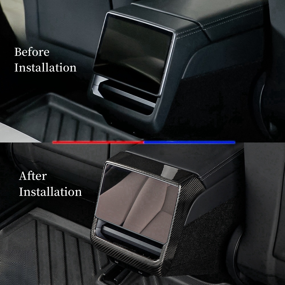 Carbon Fiber Rear Seat Vent Cover for Tesla Model 3 Highland