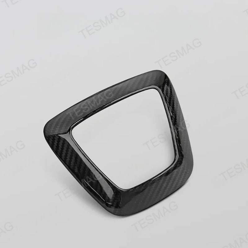 Carbon Fiber Steering Wheel Airbag Decoration Cover for Tesla Model 3 Highland/Model Y Juniper