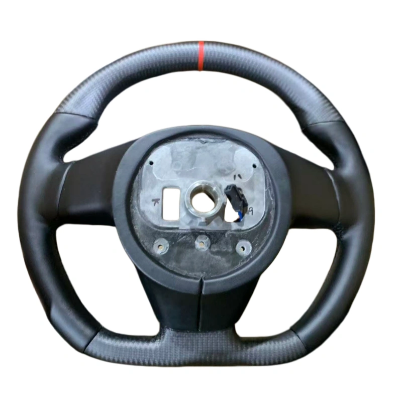 Carbon Fiber Steering Wheel Nappa Leather Handles for Tesla Model X/S