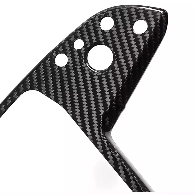 Carbon Fiber Steering Wheel Panel Cover for Model S/X 2021+