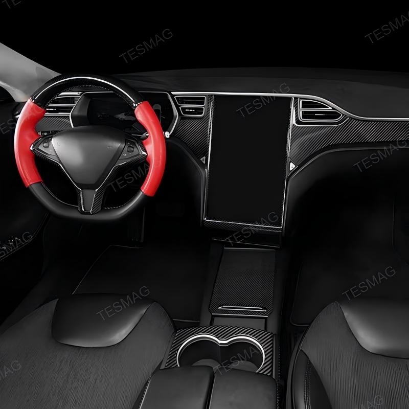 Carbon Fiber Touchscreen Frame Overlay for Tesla Model S/X
