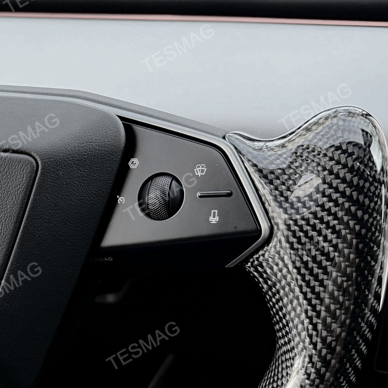 Carbon Fiber Yoke Steering Wheel for Tesla Cybertruck