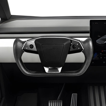 Carbon Fiber Yoke Steering Wheel for Tesla Cybertruck