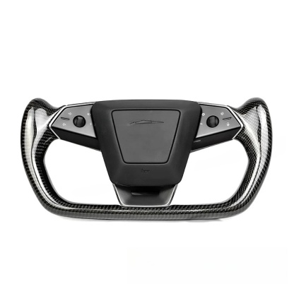 Carbon Fiber Yoke Steering Wheel for Tesla Cybertruck