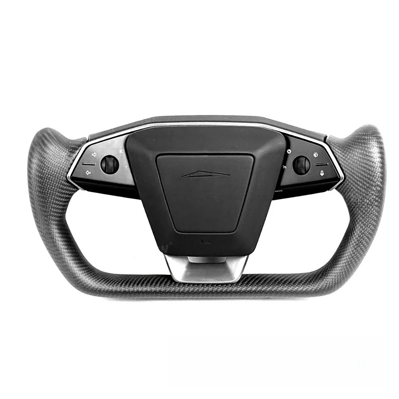 Carbon Fiber Yoke Steering Wheel for Tesla Cybertruck