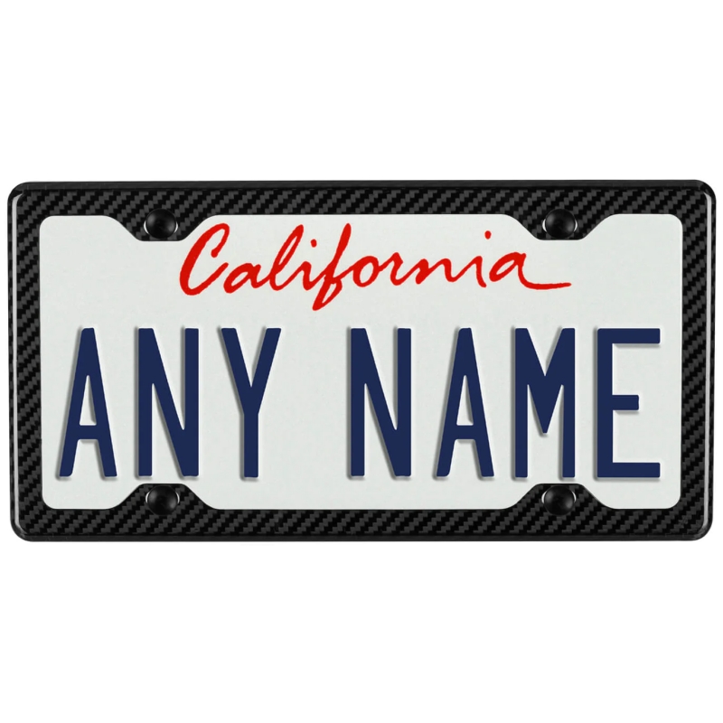 Carbon fiber license plate holder for the Tesla model 3/Y