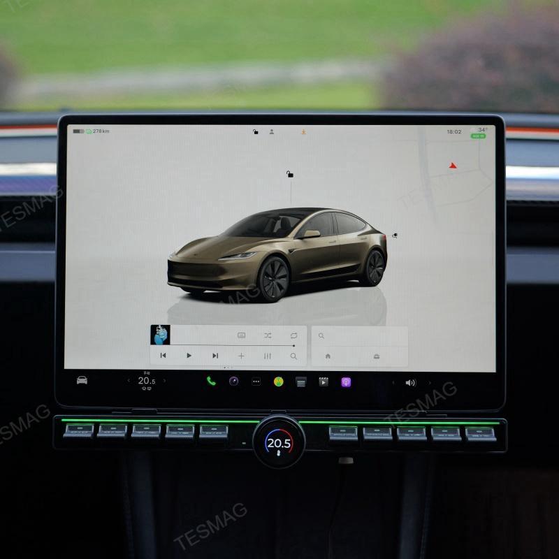 Center Console Physical Control Button Multiple Functions for Tesla Model 3/Y/Highland