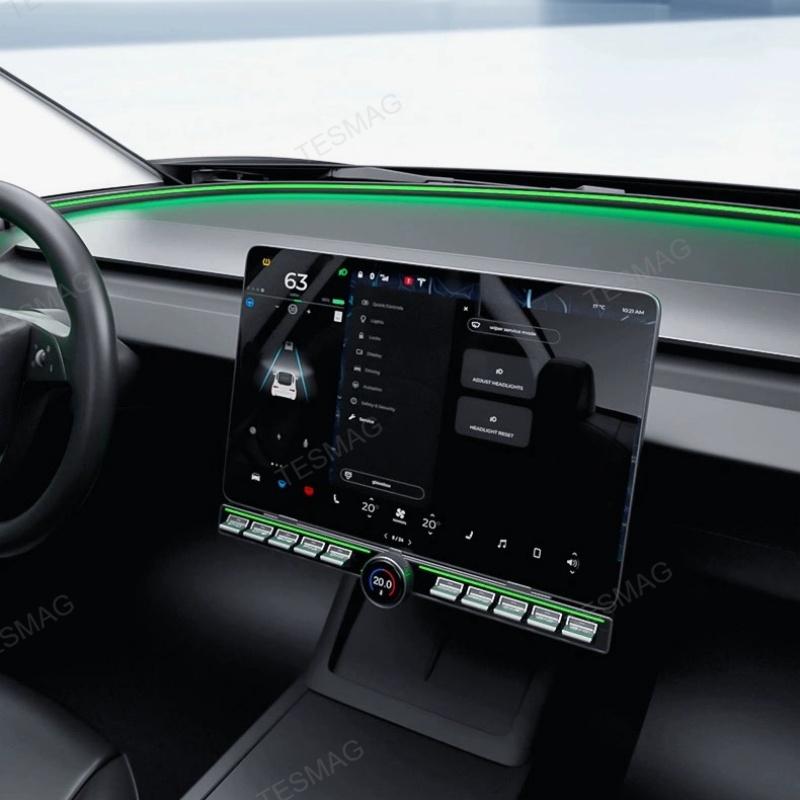 Center Console Physical Control Button Multiple Functions for Tesla Model 3/Y/Highland 