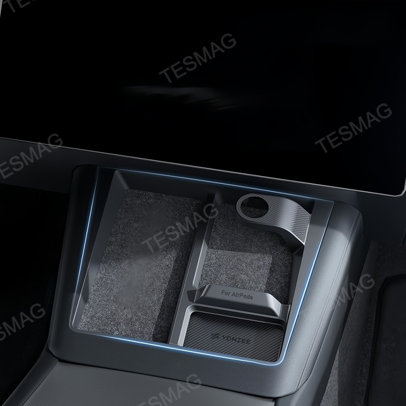 Center Console Wireless Charging Anti-Slip Organizer for Tesla Model 3 Highland/Model Y Juniper
