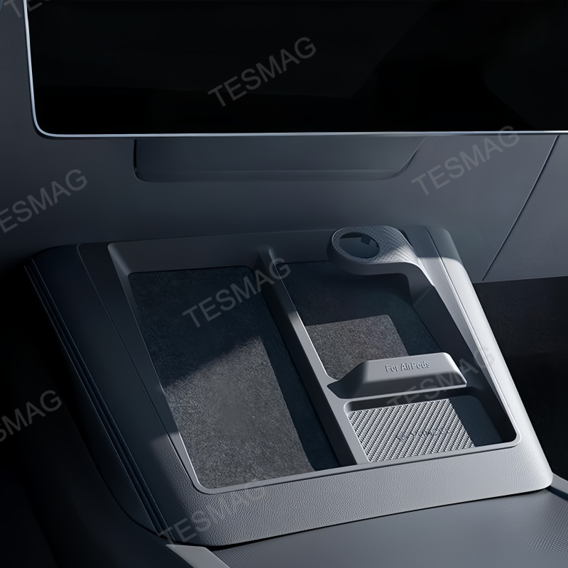 Center Console Wireless Charging Anti-Slip Organizer for Tesla Model 3 Highland/Model Y Juniper