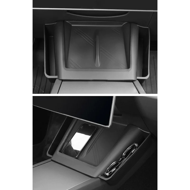 Tesla Model 3 Highland Center Console Wireless Charging Pad with Side Pockets
