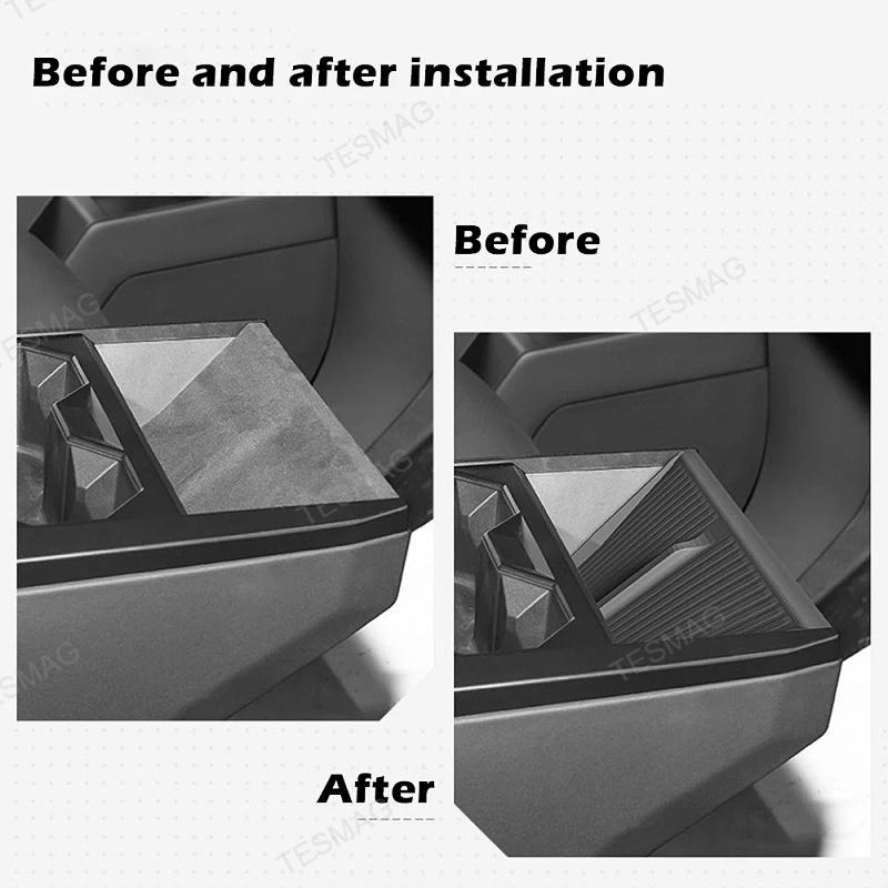 Center Wireless Charging Silicone Mat for Tesla Cybertruck