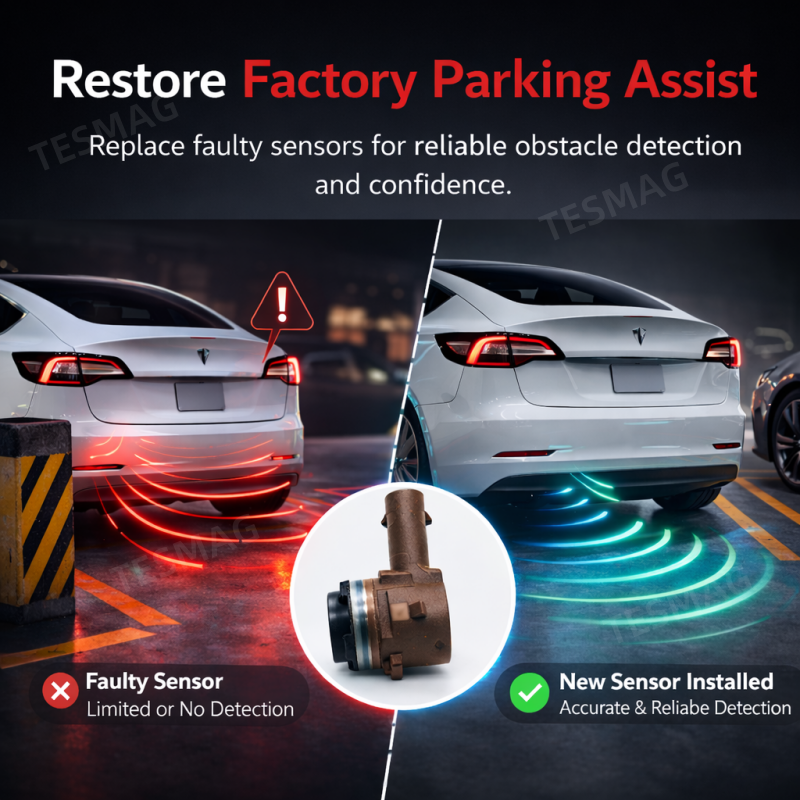 Parking Assist Sensor for Tesla Model S/3/X/Y USS Vehicles (1127502-01-C)