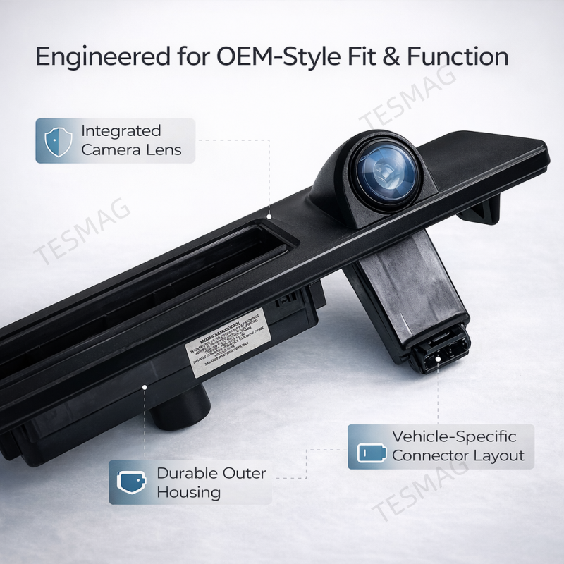 Rear Trunk Handle with Backup Camera for Tesla Model 3/Y (1095949‑00‑E)