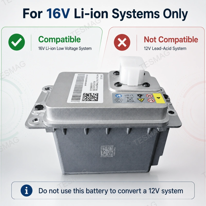 16V Li-ion Low Voltage Battery for Tesla Model 3/Y/S/X OEM 1598486