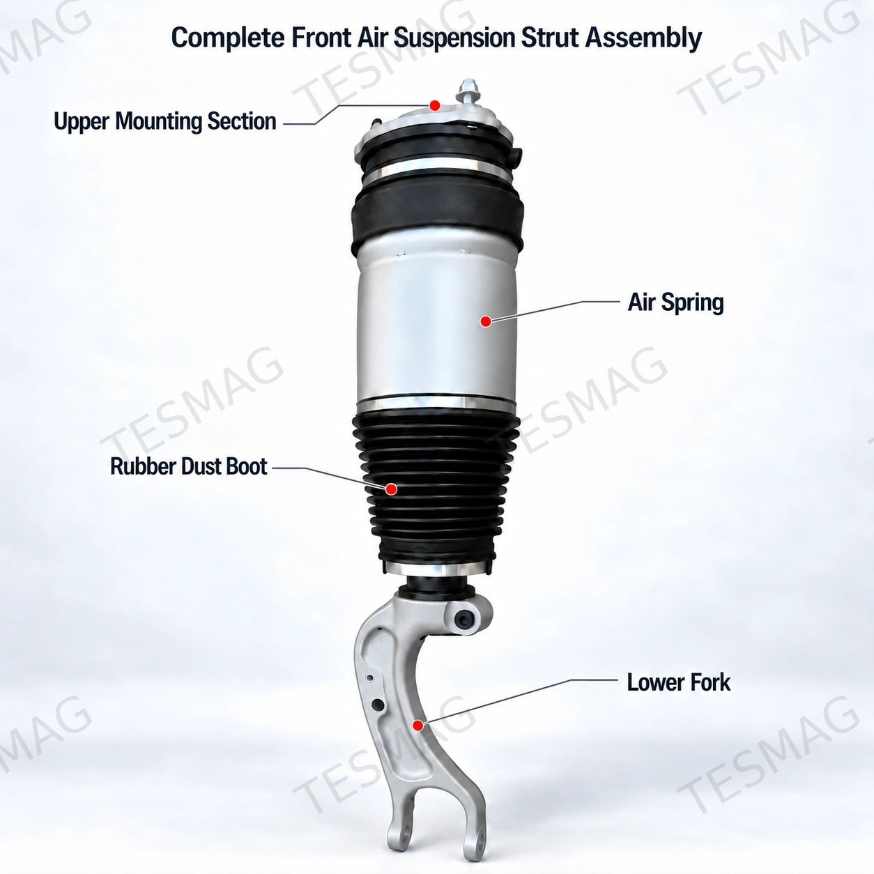 Front Air Suspension Strut Assembly for Tesla Model X 2017–2019 | 1027361-00-G