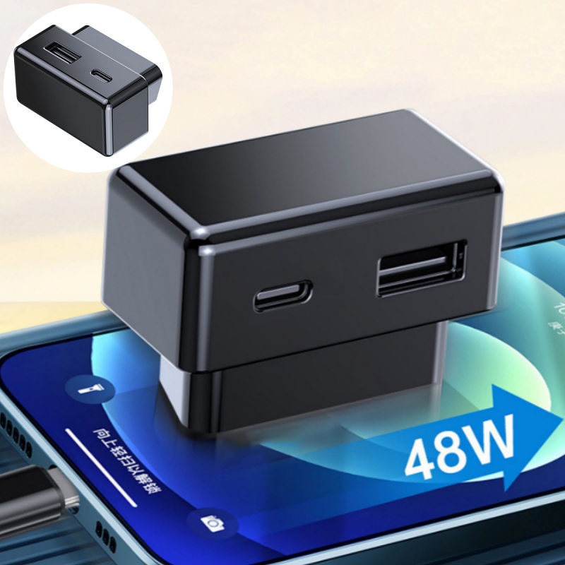 Concealed OBD Expansion Charger with Dual Fast-Charge Ports for Tesla