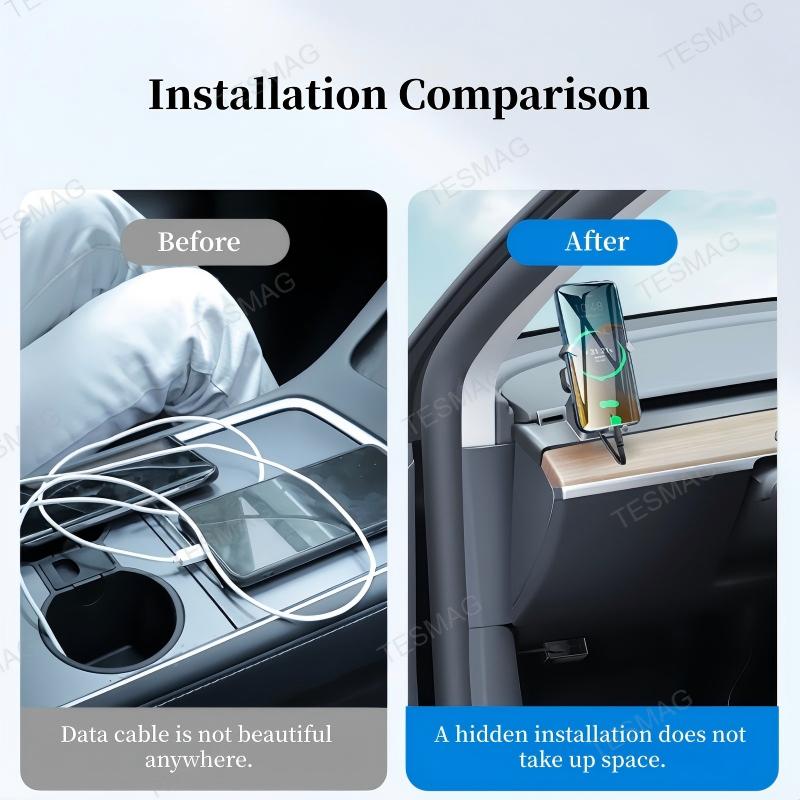 Concealed OBD Expansion Charger with Dual Fast-Charge Ports for Tesla