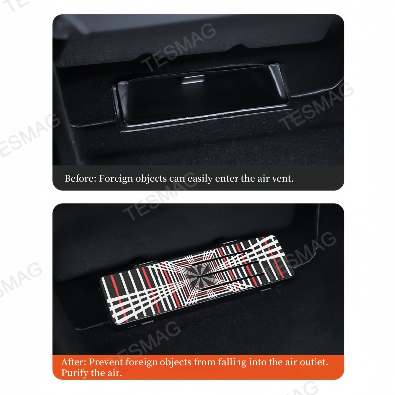 Concealed Under-Seat Vent Airflow Diffuser for Tesla Model 3/Y