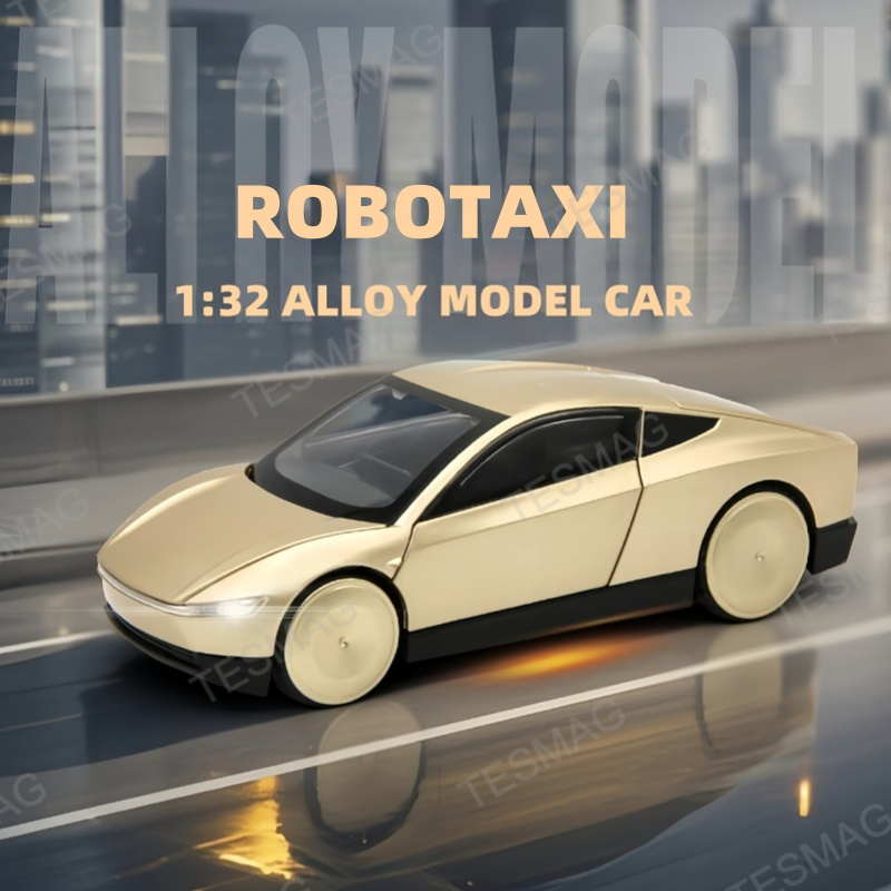 1:32 Cybercab Robotaxi Driverless Taxi Alloy Metal Diecast Model Car