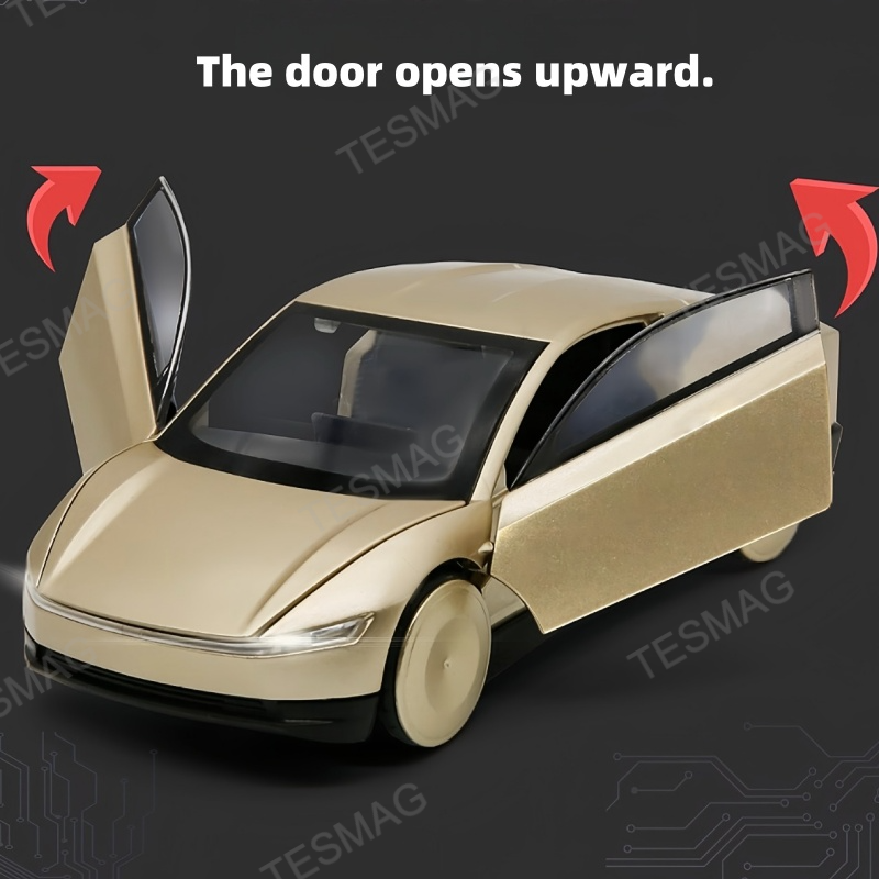 1:32 Cybercab Robotaxi Driverless Taxi Alloy Metal Diecast Model Car