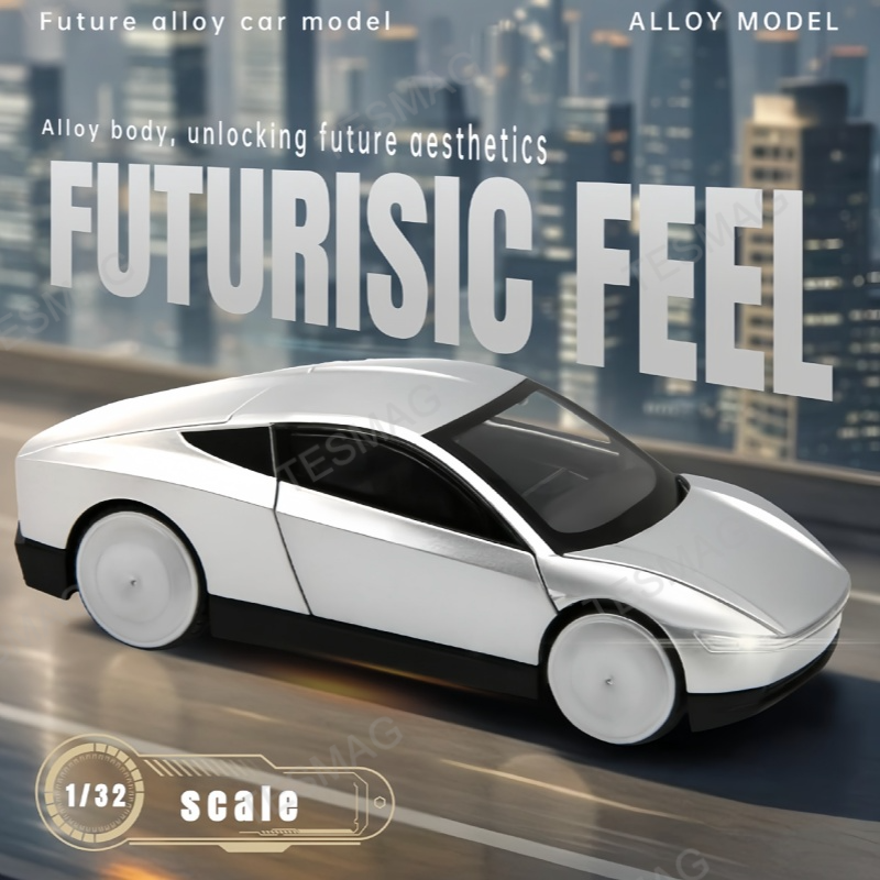 1:32 Cybercab Robotaxi Driverless Taxi Alloy Metal Diecast Model Car