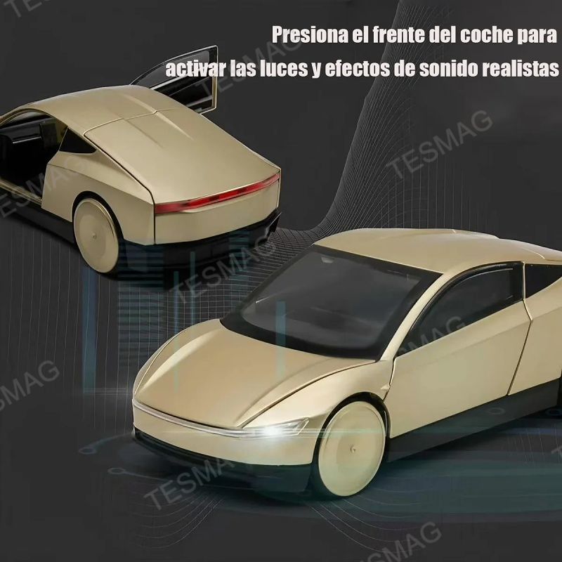 1:32 Cybercab Robotaxi Driverless Taxi Alloy Metal Diecast Model Car