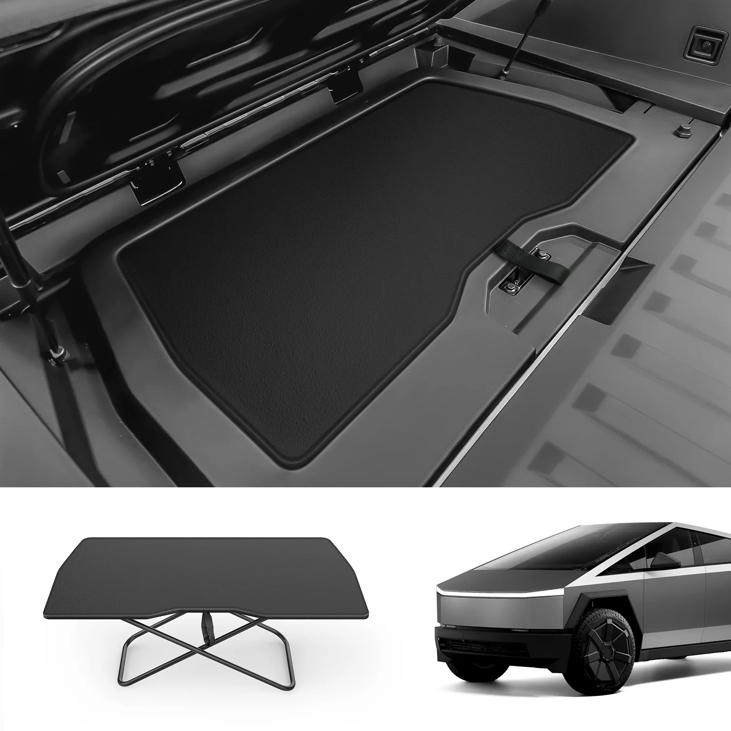 Multi-Functional Foldable Trunk Table for Tesla Model 3/Y/Cybertruck/3 Highland
