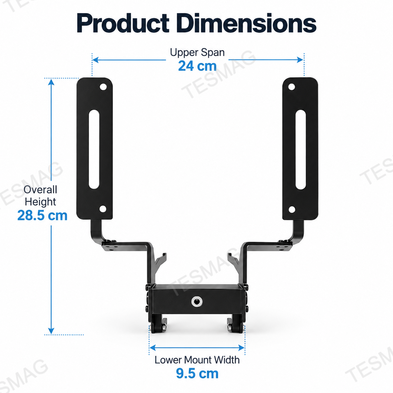 No-Drill Front License Plate Bracket for Tesla Model Y Standard / Model 3 Highland