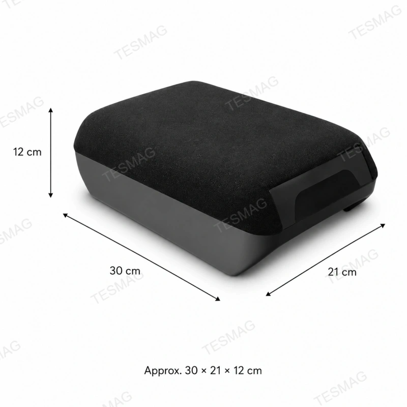 Alcantara Armrest Riser with Hidden Storage for Tesla Model 3 Highland/Model Y Juniper/Model YL