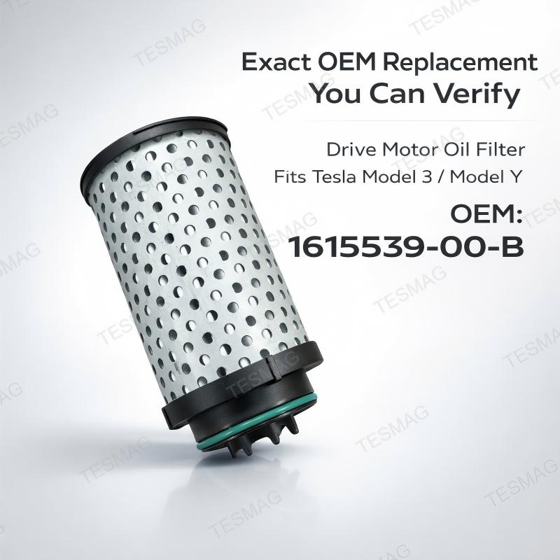 Drive Motor Oil Filter Replacement for Tesla Model 3/Y OEM 1615539-00-B