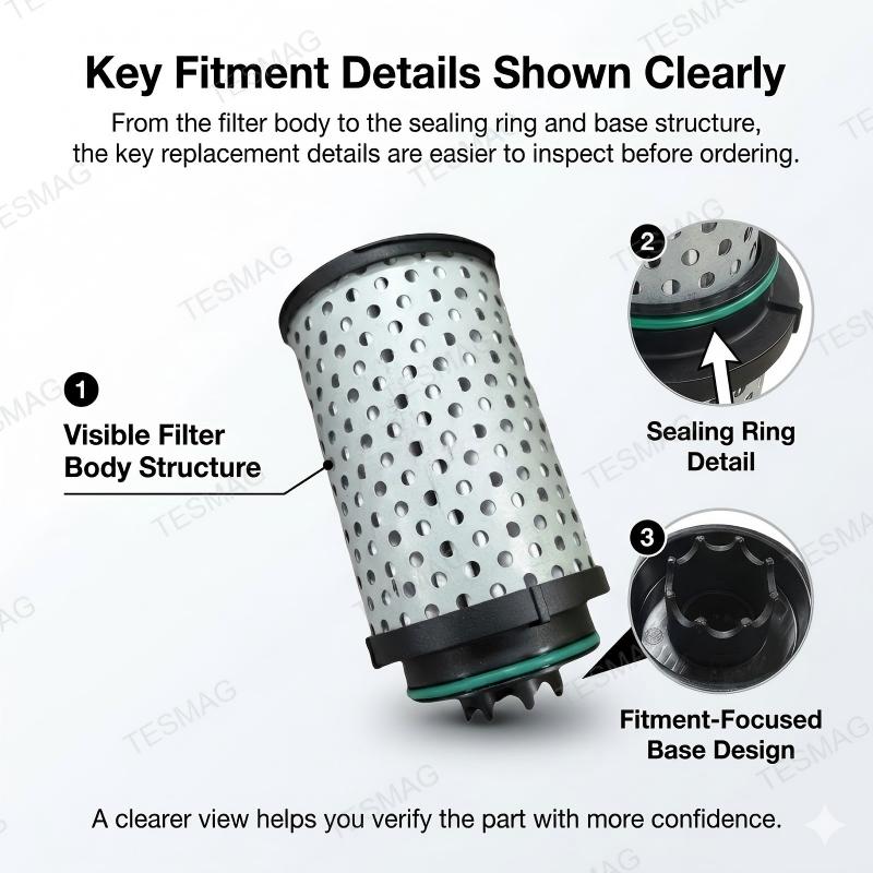 Drive Motor Oil Filter Replacement for Tesla Model 3/Y OEM 1615539-00-B