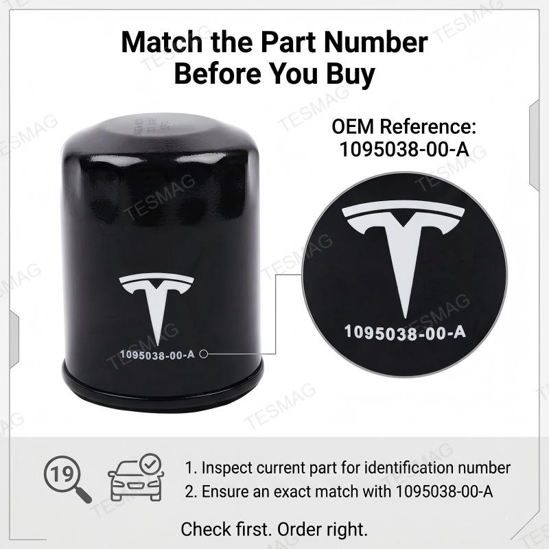 Drive Unit Oil Filter Replacement for Tesla Model 3/Y/S/X OEM 1095038-00-A