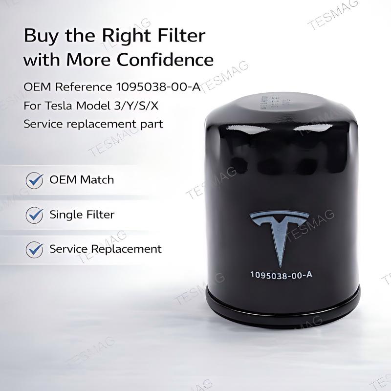 Drive Unit Oil Filter Replacement for Tesla Model 3/Y/S/X OEM 1095038-00-A