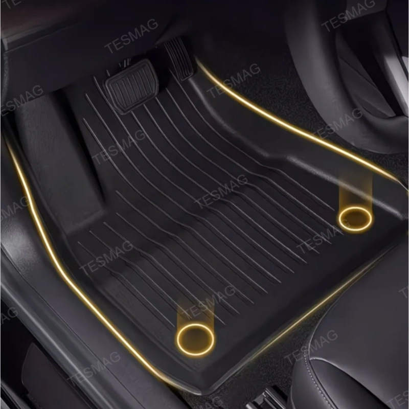 All-Weather TPE Floor Mats for Tesla Model YL 2026+ 6-Seat