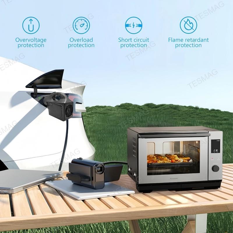 EV Discharger Machine for Tesla Model 3/Y/X/S Camping and Emergency Use