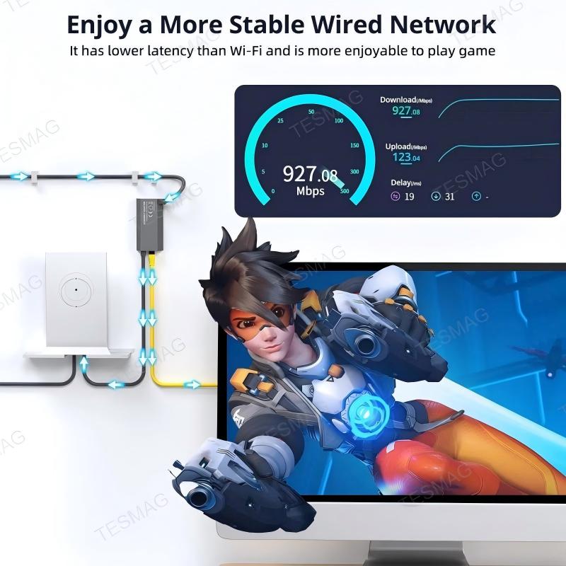 Ethernet Adapter for Starlink Gen 2 / V2 | RJ45 Wired Network Adapter