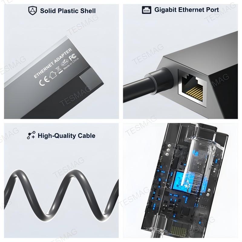Ethernet Adapter for Starlink Gen 2 / V2 | RJ45 Wired Network Adapter