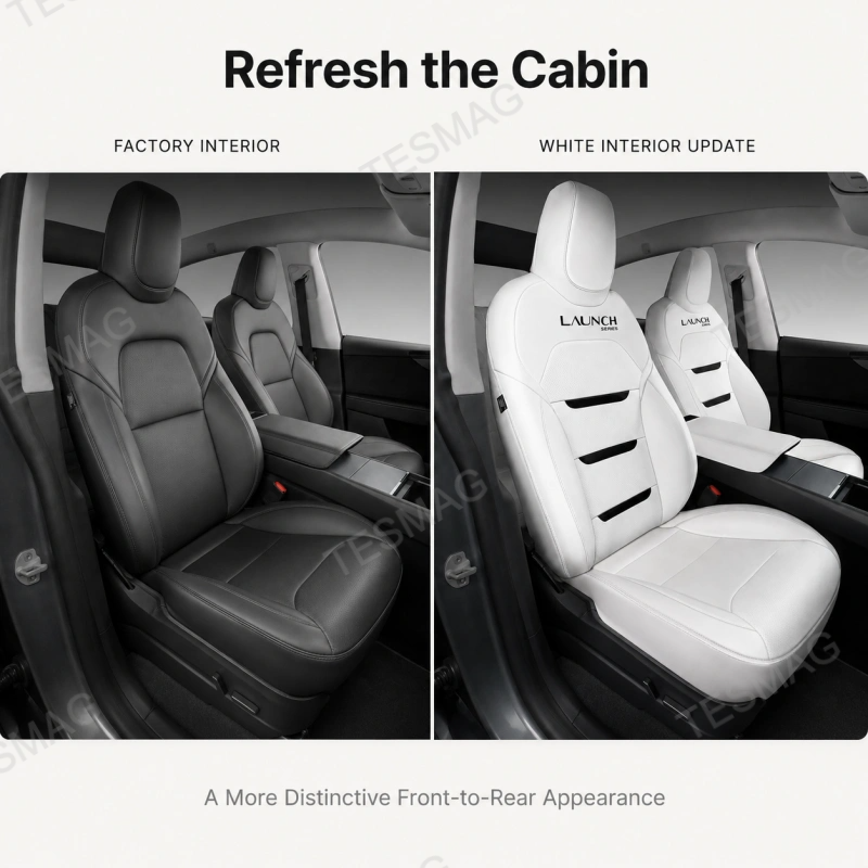 Nappa Leather Seat Covers for Model Y Juniper 2025.03+ Premium 5-Seater