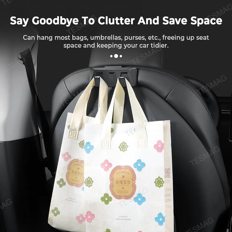 Folding Hidden Seat Hooks for Tesla Model 3 Highland/Model Y Juniper