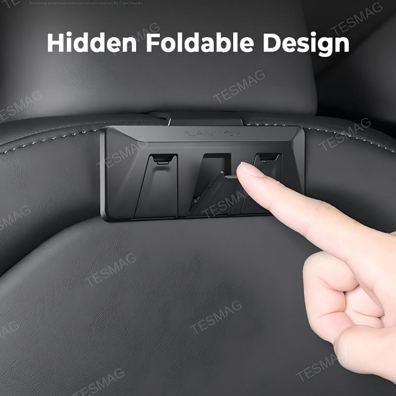 Folding Hidden Seat Hooks for Tesla Model 3 Highland/Model Y Juniper