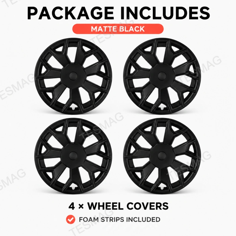 19-Inch Machina 2.0 Wheel Covers for Tesla Model Y L 2026+ 