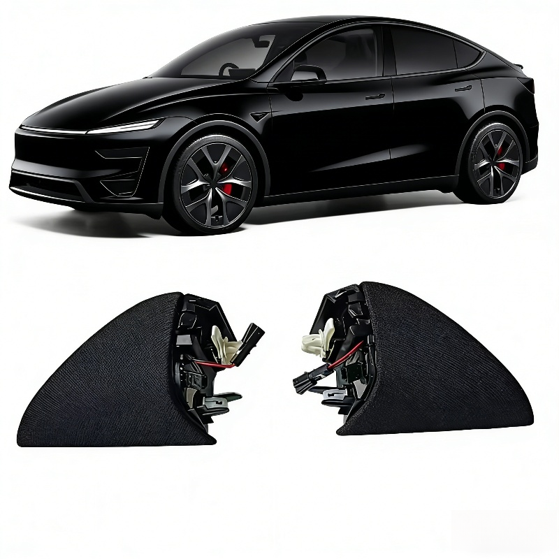 Front A-Pillar Triangle Speaker Tweeter Cover for Tesla Model Y Juniper 2025+