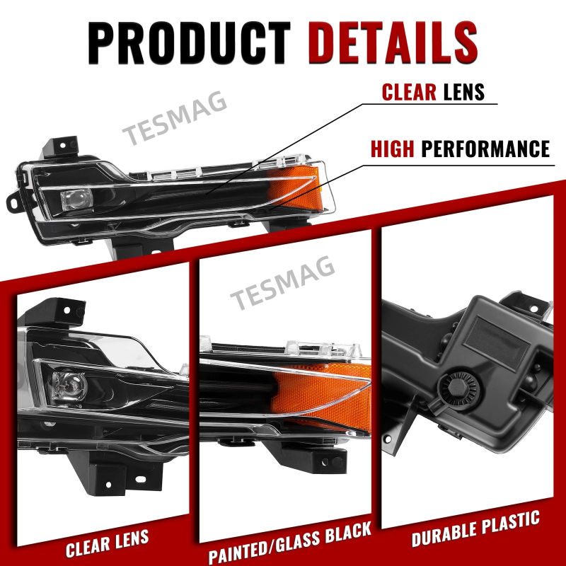 Front Bumper Fog Light Foglamp for Tesla Model 3 /Y 1077391-00-E 1077392-00-E