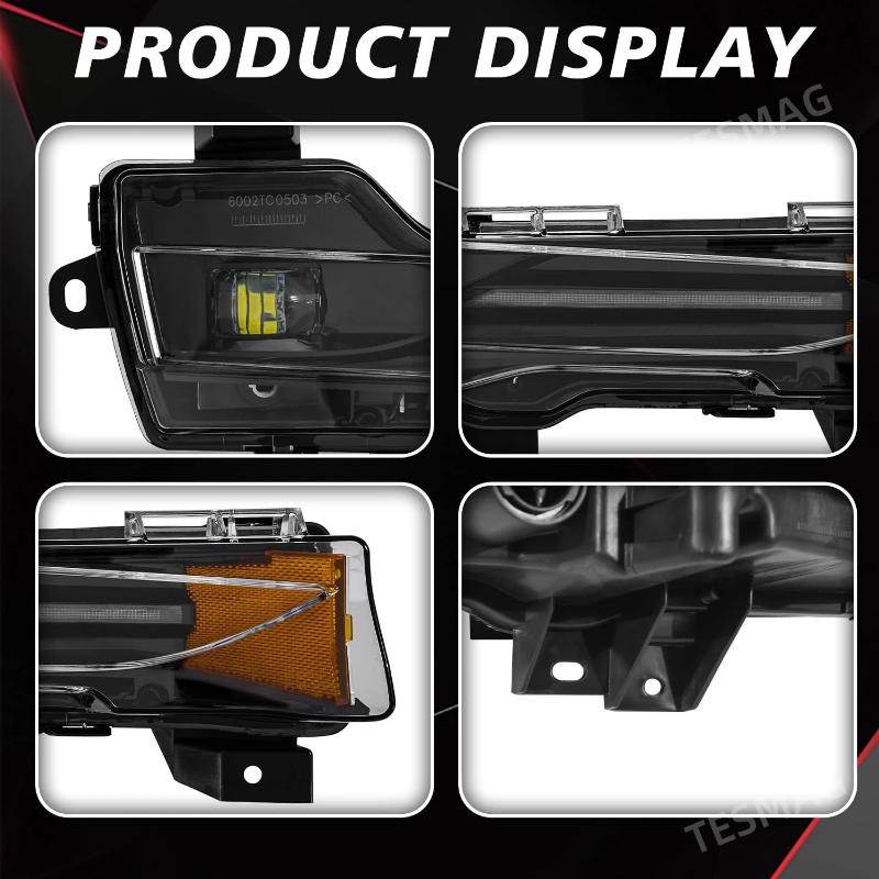 Front Bumper Fog Light Foglamp for Tesla Model 3 /Y 1077391-00-E 1077392-00-E