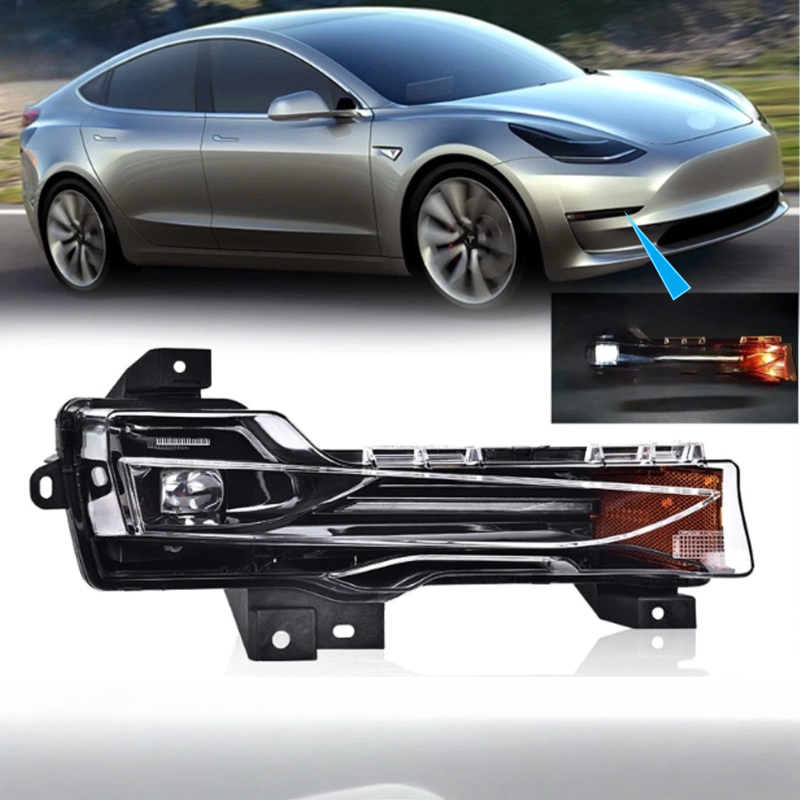 Front Bumper Fog Light Foglamp for Tesla Model 3 /Y 1077391-00-E 1077392-00-E