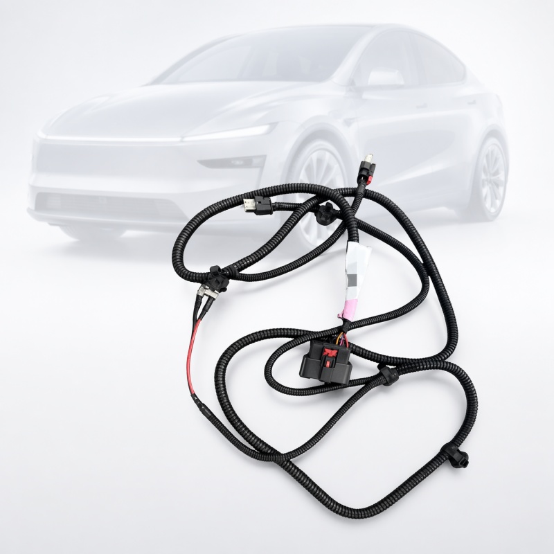 Front Bumper Harness Assembly for Tesla Model Y 2024 Without Ultrasonic Sensors OE 1489045-04-D