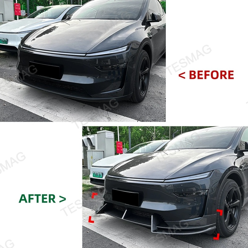 Front Bumper Lip Splitter for Tesla Model Y Juniper 2025+ 