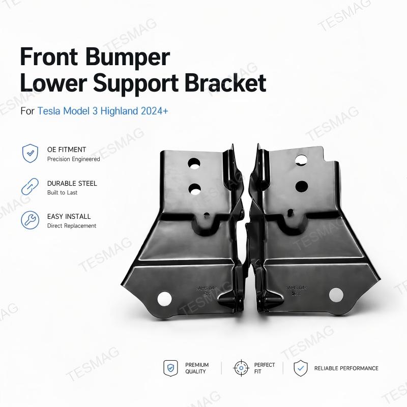 Front Bumper Lower Support Bracket for Tesla Model 3 Highland 2024+ | OE 1694450-00-D / 1694451-00-D